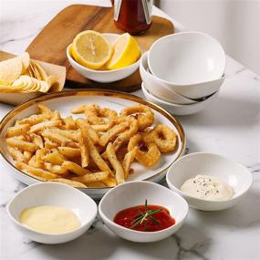 img 2 attached to Enhance Your Dining Experience with Dipping Ceramic Condiment Dishes Ripple