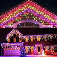 🎄 koicaxy christmas outdoor decor: 400 led 33ft 8 modes colorful fairy lights for wedding party holiday logo