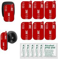 🚗 pkyaa sticky adhesive for car mount: replacement pads for dashboard magnetic phone holder - 6 pcs double-sided sticker pads for stick-on magnetic car mount base logo