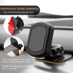 img 2 attached to 🚗 PKYAA Sticky Adhesive for Car Mount: Replacement Pads for Dashboard Magnetic Phone Holder - 6 Pcs Double-Sided Sticker Pads for Stick-on Magnetic Car Mount Base