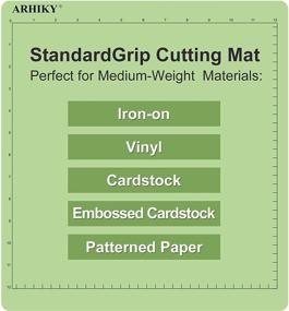 img 3 attached to 🔪 ARHIKY StandardGrip 12x12 Cutting Mat for Cricut Maker 3/Maker/Explore 3/Air 2/Air/One - Adhesive Sticky, Standard, 8-Pack