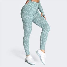 img 2 attached to Aoxjox Scrunch Lifting Seamless Leggings Sports & Fitness and Running