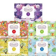 🧼 godai handmade soap bars - all natural vegan luxury bar soap gift set for men & women, certified organic, cruelty free - 4 oz (5 packs) - ideal for hand, body & shampoo logo