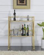 🏮 gold coast bar hall table with mirror / gold frame by convenience concepts logo