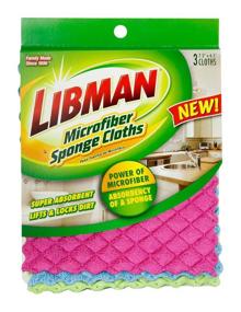img 1 attached to 🧽 Libman Microfiber Sponge Cloths: A Versatile 3-Pack Cleaning Essential