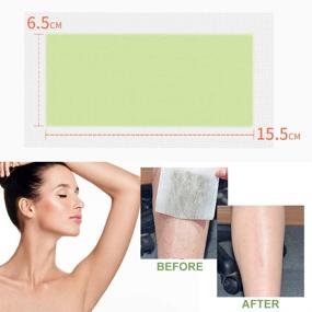 img 2 attached to 🌸 Wax Strips for Smooth and Hair-Free Skin: Choose from a Variety of Sizes for Legs, Body, Bikini, Arms, Underarms, Eyebrow, Facial, and Full Body!