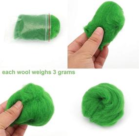img 3 attached to 🧶 Yarlung 60-Color Wool Roving Fibre Needle Felting: DIY Craft Animal, Home Decoration, Birthday Gift. Perfect for Beginners in Hand Spinning, Wool Yarn Felt.