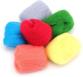 img 2 attached to 🧶 Yarlung 60-Color Wool Roving Fibre Needle Felting: DIY Craft Animal, Home Decoration, Birthday Gift. Perfect for Beginners in Hand Spinning, Wool Yarn Felt.