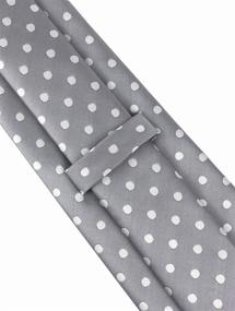 img 2 attached to Elfeves Classic Polka Jacquard Necktie - Boys' Accessories for a Timeless Look