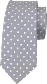 img 1 attached to Elfeves Classic Polka Jacquard Necktie - Boys' Accessories for a Timeless Look