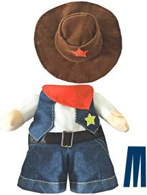 img 2 attached to 🤠 Mikayoo Pet Dog Cat Halloween Costumes: The Cowboy Costume for Parties, Christmas, and Special Events - Includes Hat, Western Uniform, and Funny Outfit for Dogs and Cats