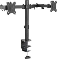 🖥️ vivo dual lcd monitor desk mount stand for 13 to 30 inch screens, fully adjustable with tilt and swivel, fits vesa 100x100, stand-v200b logo