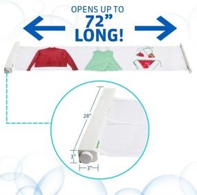 img 2 attached to 🧺 LAUNDRANET Delicates and Sweater Drying Rack: Versatile Wall Mounted Dryer Rack for Laundry Room, Countertop, and More - 1 Pack