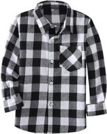 👕 boys' clothing - rainlover flannel button-up with little sleeves logo