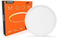 🔆 taloya dimmable flush mount led ceiling light - 3 color options, 3000k/4000k/6500k, white 12inch, 20w=200w - perfect for bedroom and kitchen - etl listed logo