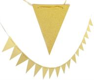 vintage glitter triangle bunting christmas logo
