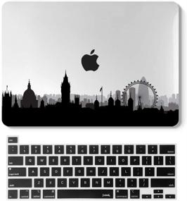 img 4 attached to Чехол для MacBook Pro 13 дюймов 2020 года "Городской горизонт": Жесткий защитный чехол с накладкой для клавиатуры для Apple MacBook Pro Touch Bar и Touch ID.