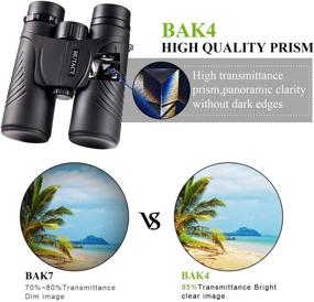 img 2 attached to HUTACT Wide-Field Birdwatching Binoculars - Professional HD Traveler Binoculars - Enhanced Clarity, Light, and Detail - Waterproof and Dustproof