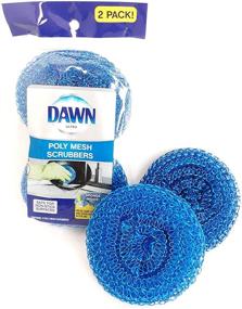 img 2 attached to Dawn Non-Scratch Poly Mesh Scrubbers, 4-Pack + Bonus - Durable Set of 2 Scrubbers in Each Package