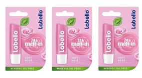 img 1 attached to Soft Rosé Lip Balm by Labello - Pack of 3