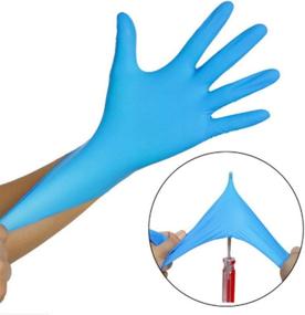 img 4 attached to 🧤 Premium Disposable Nitrile Gloves for Safe Non-Sterile Healthcare Handling