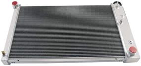 img 1 attached to 🏎️ High-Performance 3-Row Aluminum Race Radiator - Compatible with Chevy Nova 1970-81, Camaro 1970-81, El Camino 1978-87