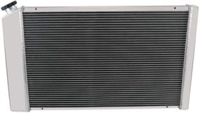 img 3 attached to 🏎️ High-Performance 3-Row Aluminum Race Radiator - Compatible with Chevy Nova 1970-81, Camaro 1970-81, El Camino 1978-87