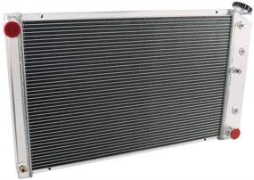 img 2 attached to 🏎️ High-Performance 3-Row Aluminum Race Radiator - Compatible with Chevy Nova 1970-81, Camaro 1970-81, El Camino 1978-87