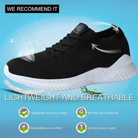 img 3 attached to 👟 Dynamic Comfort: Lightweight Breathable Men's Business Sneakers for Running