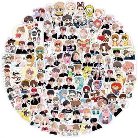 img 4 attached to 🎶 Hipetz BTS Stickers: 160Pcs Waterproof Vinyl Kpop Stickers for Laptops, Skateboards, Cars & More!