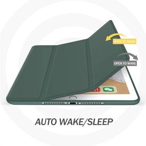 img 1 attached to 📱 iPad Mini 5 Case: Stylish Midnight Green Smart Cover for 7.9 Inch iPad Mini 5th Generation (2019 Model) with Auto Sleep/Wake