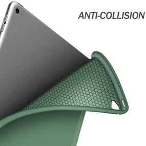 img 2 attached to 📱 iPad Mini 5 Case: Stylish Midnight Green Smart Cover for 7.9 Inch iPad Mini 5th Generation (2019 Model) with Auto Sleep/Wake