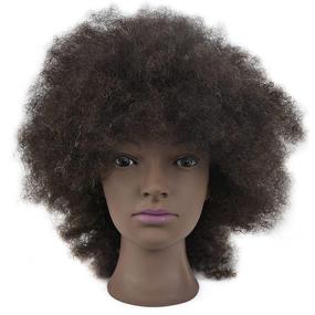 img 4 attached to 🏾 Professional Afro Mannequin Head: 100% Human Hair 8" Cosmetology Manikin Training Head with Clamp - Free Shipping!