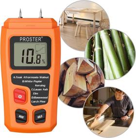 img 2 attached to 🌲 Proster Wood Moisture Meter: Accurate Digital Detector & Pin-Type Leak Tester for Wood, Firewood, Paper, & Floors