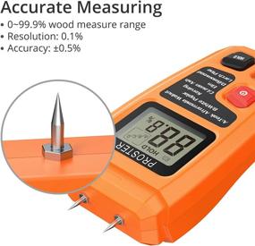 img 1 attached to 🌲 Proster Wood Moisture Meter: Accurate Digital Detector & Pin-Type Leak Tester for Wood, Firewood, Paper, & Floors