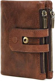 img 4 attached to 👔 Premium ManChDa Leather Blocking Bifold Double Wallet: Ultimate Style and Protection