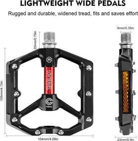 img 3 attached to Anti-Skid Mountain Bike Pedals: Lightweight 9/16 Inch Pedals with Platform Design for Road and MTB Bikes