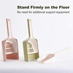 img 3 attached to MEOWORD 2-in-1 Cat Litter Scooper and Clump Container with Holder – Long Handle, Large Capacity, Non-Stick Design