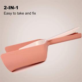 img 2 attached to MEOWORD 2-in-1 Cat Litter Scooper and Clump Container with Holder – Long Handle, Large Capacity, Non-Stick Design