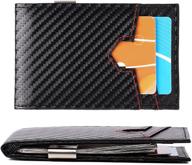 minimalist men's wallet with removable blocking - leather accessories for wallets, card cases & money organizers logo