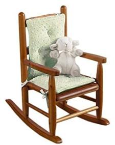 img 2 attached to Heavenly Soft Sage Baby Doll Bedding Rocking Chair Cushion Pad Set (Chair Excluded)