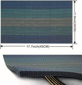 img 3 attached to 🍽️ Enhanced Dining Experience with Candumy Placemats: Temperature Resistant Crossweave Solutions