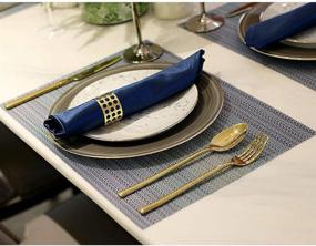 img 1 attached to 🍽️ Enhanced Dining Experience with Candumy Placemats: Temperature Resistant Crossweave Solutions