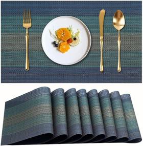 img 4 attached to 🍽️ Enhanced Dining Experience with Candumy Placemats: Temperature Resistant Crossweave Solutions