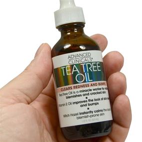 img 3 attached to 🌿 Advanced Clinicals Tea Tree Oil for Redness and Bumps. Maskne Treatment, Prevention, and Skin Clarification. (1.8oz)