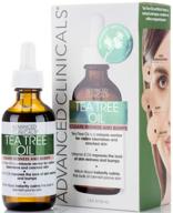 🌿 advanced clinicals tea tree oil for redness and bumps. maskne treatment, prevention, and skin clarification. (1.8oz) logo