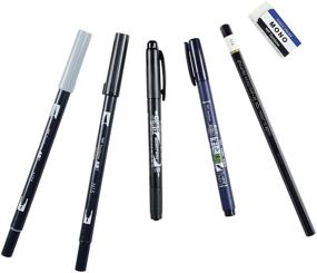 img 4 attached to Набор для начинающих в рисовании букв Tombow 56190: идеальный набор для погружения в рисование букв вручную