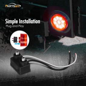 img 2 attached to Partsam Trailer Clearance Reflector Sleeper Lights & Lighting Accessories