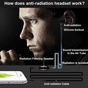 img 1 attached to KINDEN Air Tube Earbuds - Radiation-Free Headphone Binaural Earphones with Microphone for Phone, Pad, Pod, Samsung Galaxy, HTC, Sony, MP3 Players