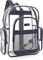 ultimate transparency for outdoor adventures: mggear transparent school backpack unleashed logo